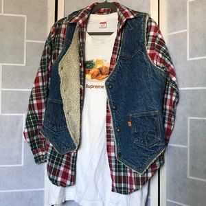 Vintage Levis Sherpa Jean Vest